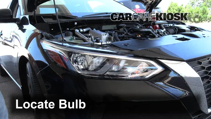 2020 Nissan Sentra S 2.0L 4 Cyl. Éclairage Feux de route (remplacer l'ampoule)